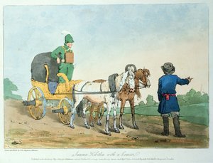 Summer Kibitka with a Courier, 1803 by John Augustus Atkinson